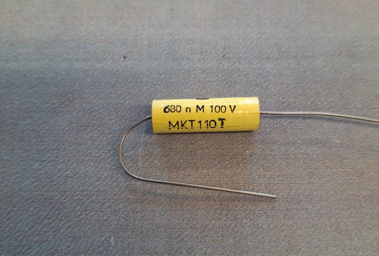Kondensator 680nF 0,68µF 100V axial DDR Folienkondensator RFT