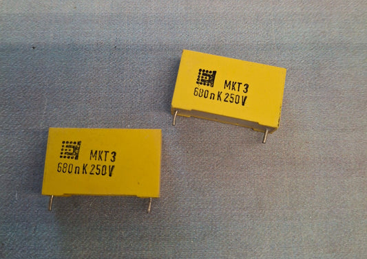 Kondensator 680nF 0,68µF 250V DDR Folienkondensator RFT