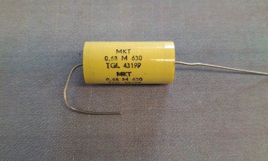 Kondensator 680nF 0,68µF 630V axial DDR Folienkondensator RFT