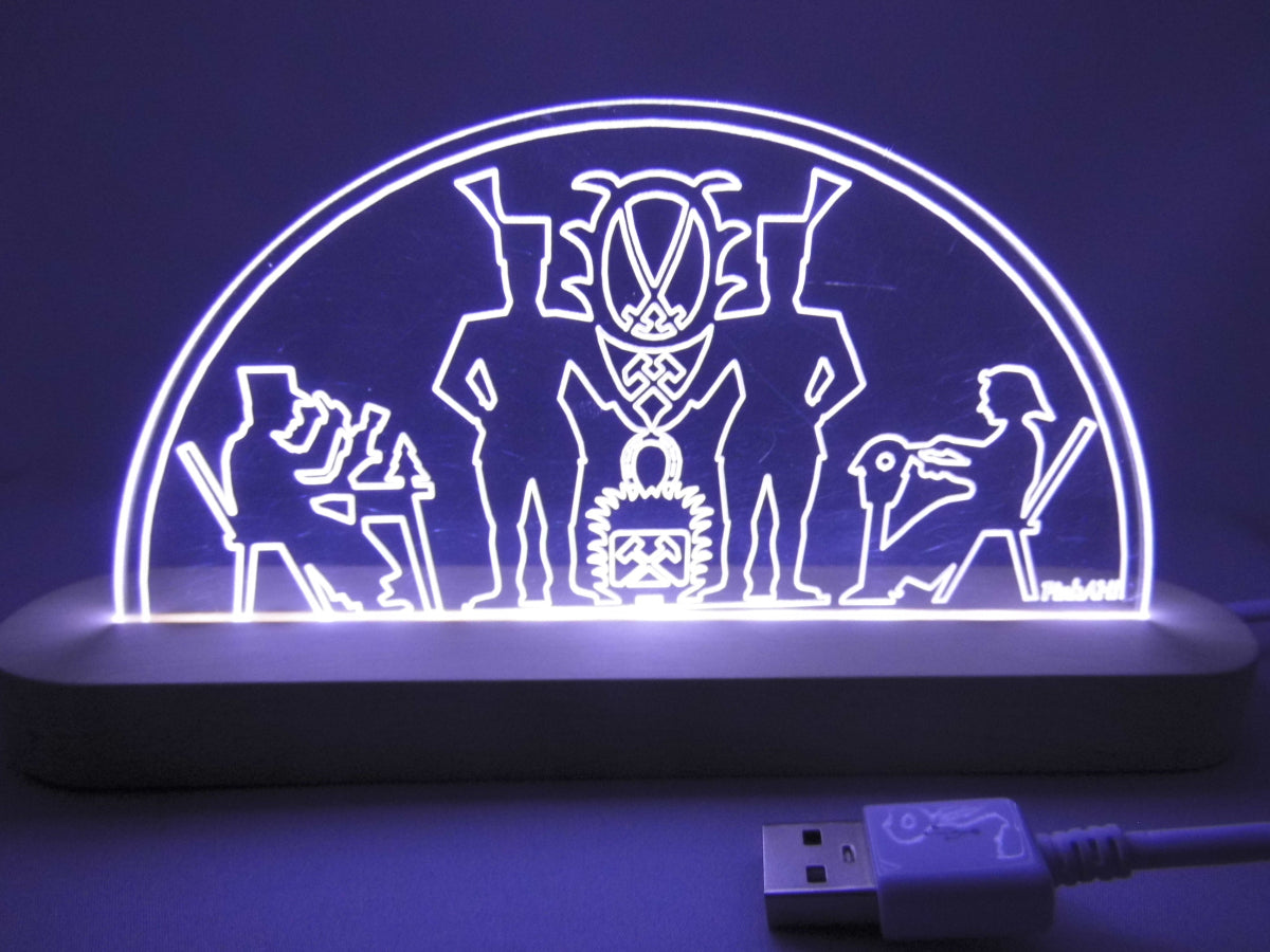 Laserdatei LED-Bogen „Erzgebirgsmotiv“ Erzgebirge SVG & DXF Digitaler Download