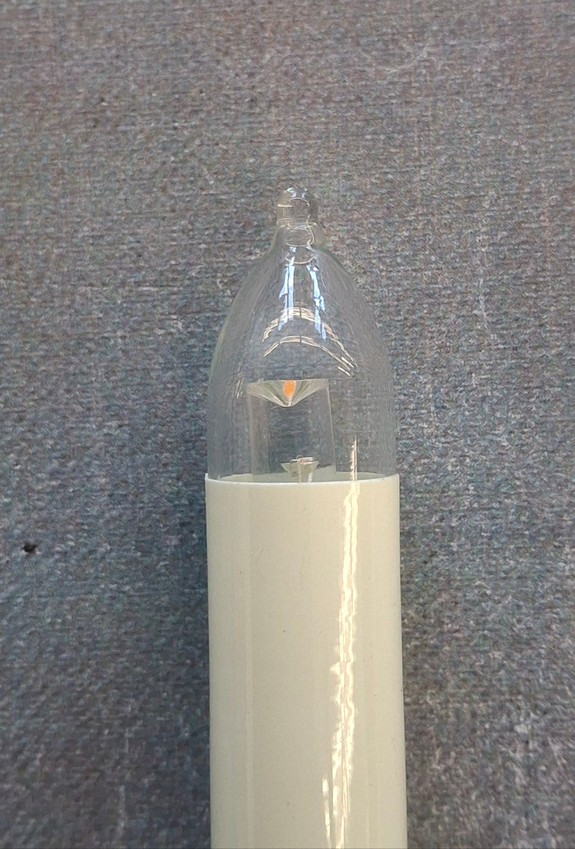 LED Kleinschaftkerze E10 8–55V 0,1–0,2W Warmweiß – Ersatzlampe für Weihnachtsbeleuchtung