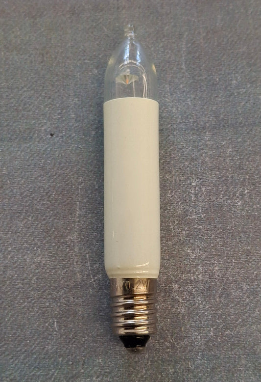 LED Kleinschaftkerze E10 8–55V 0,1–0,2W Warmweiß – Ersatzlampe für Weihnachtsbeleuchtung