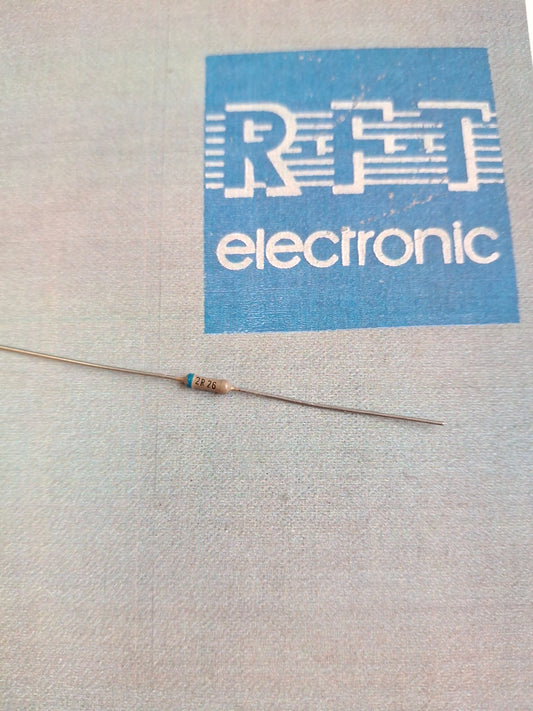 Metallschichtwiderstand RFT (DDR) – 2,26 Ω – 0,25 W – 2 %