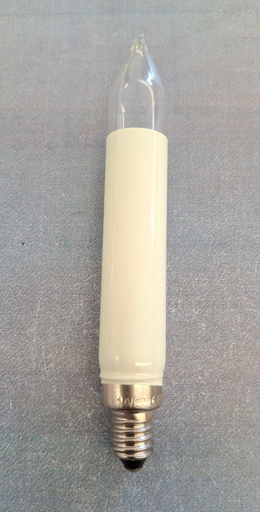 Normalschaftkerze Schaftkerze 14 Volt 3 Watt E10 Fassung Ersatzlampe Weihnachtsbeleuchtung