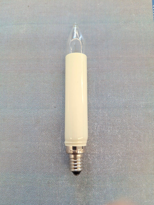 Normalschaftkerze Schaftkerze 55 Volt 3 Watt E10 Fassung Ersatzlampe Weihnachtsbeleuchtung