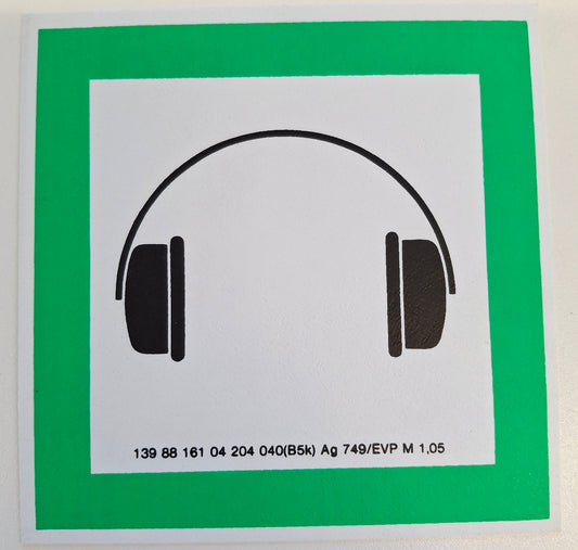 Original DDR Schild Gehoerschutz Arbeitschutz Hinweisschild Signograph Vintage Industrieschild