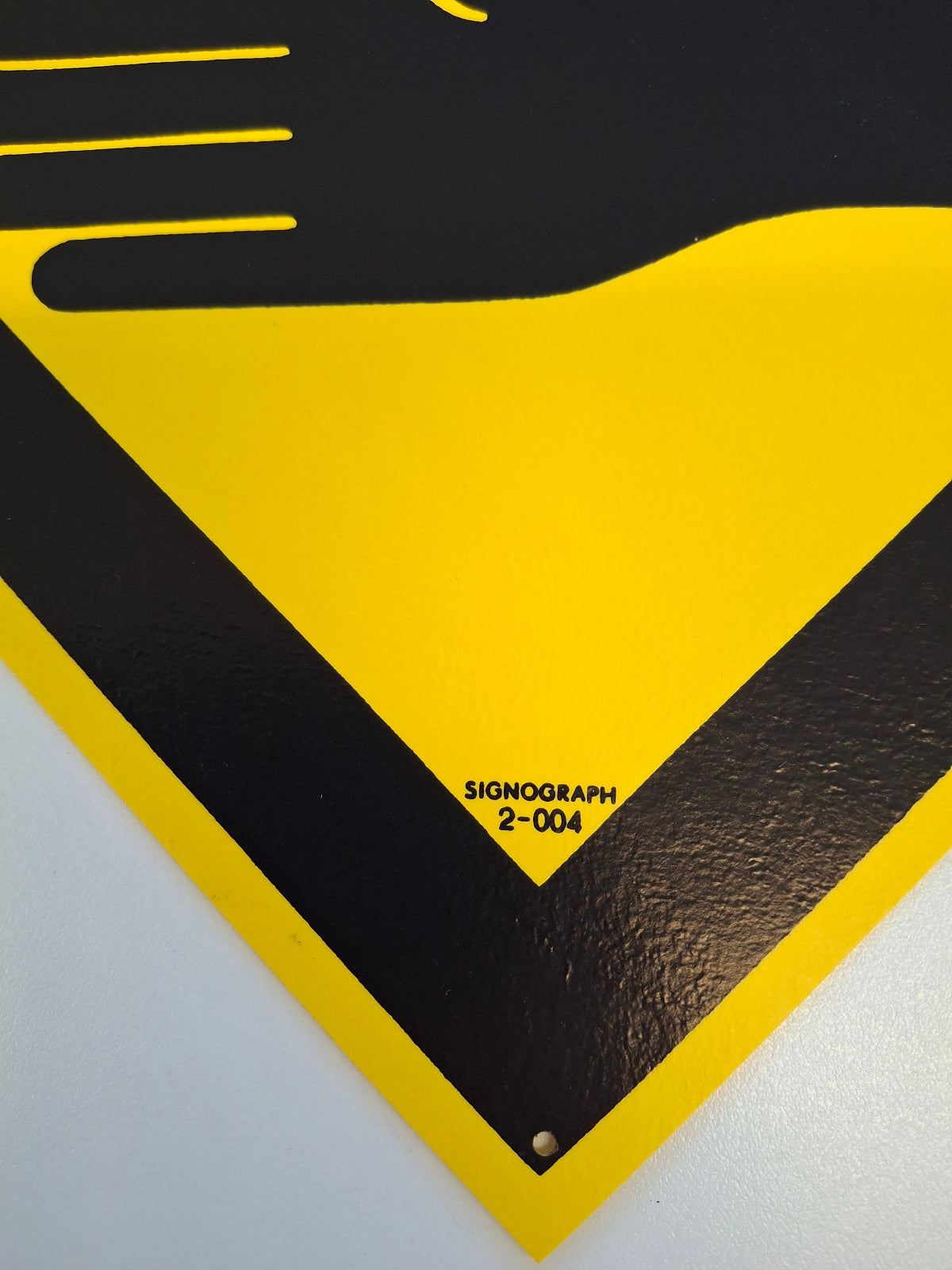 Original DDR Schild Schutzhandschuhe Arbeitschutz Hinweisschild Signograph Vintage Industrieschild Nummer 2-004