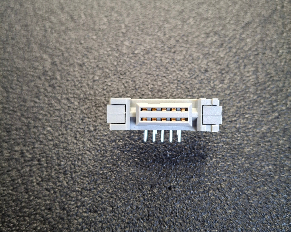 RFT EFS-Buchse 2x6M – 10-polig – gewinkelt – EFS10 DDR NOS Robotron
