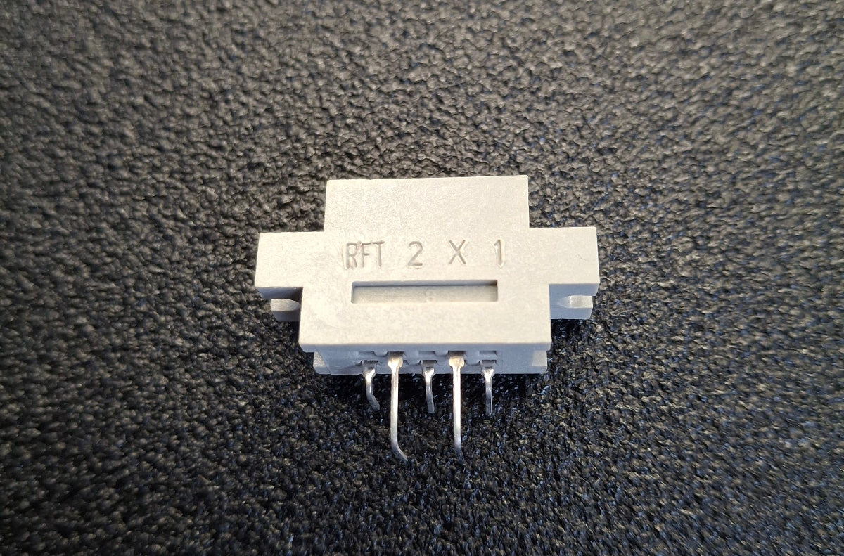 RFT EFS-Stecker 2×1 5polig gewinkelt EFS5 DDR NOS Robotron