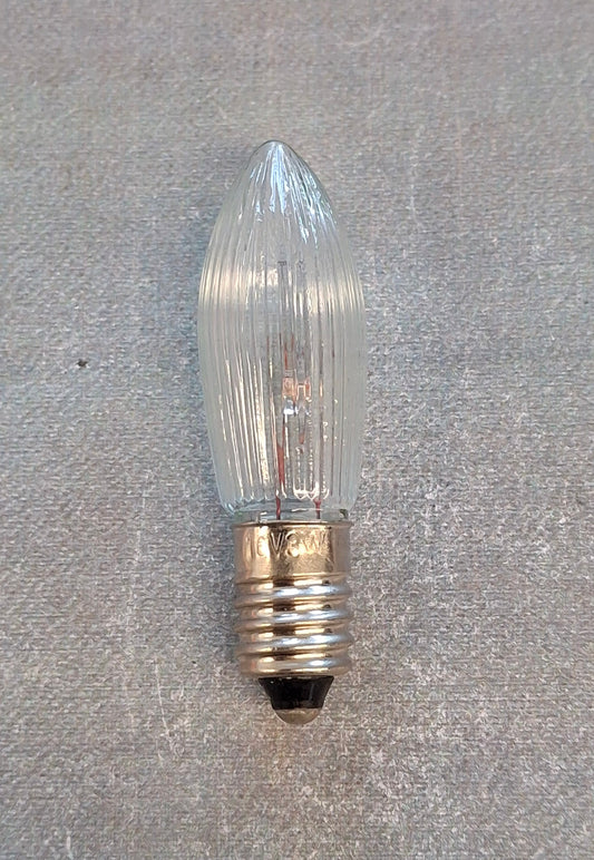 Riffelkerze Spitzkerze 16 Volt 3 Watt E10 Fassung Ersatzlampe Weihnachtsbeleuchtung