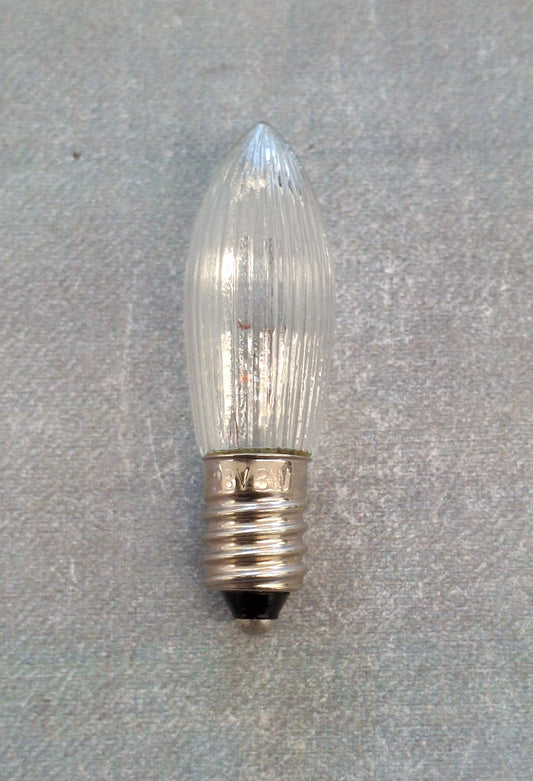 Riffelkerze Spitzkerze 23 Volt 3 Watt E10 Fassung Ersatzlampe Weihnachtsbeleuchtung