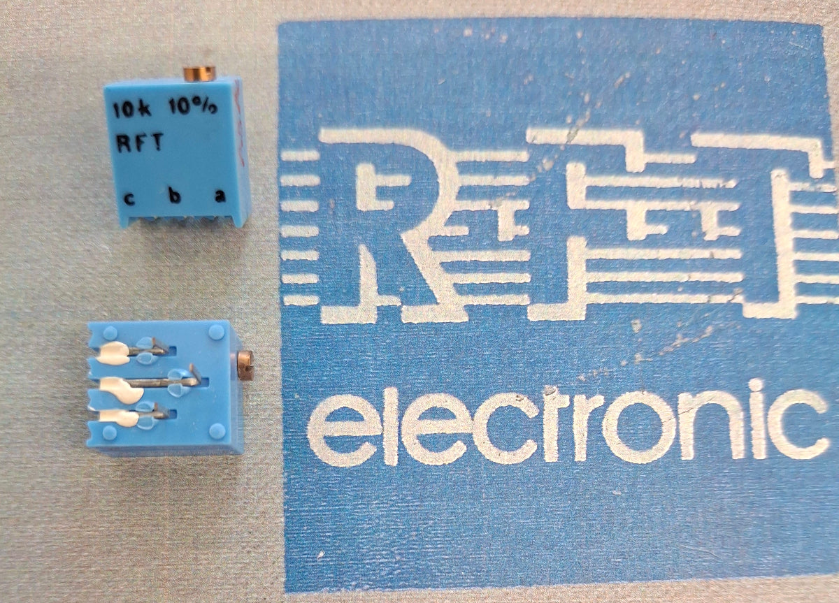 Spindeltrimmer Spindeleinstellregler potentiometer 10K Ohm einstellregler liegend RFT DDR NOS