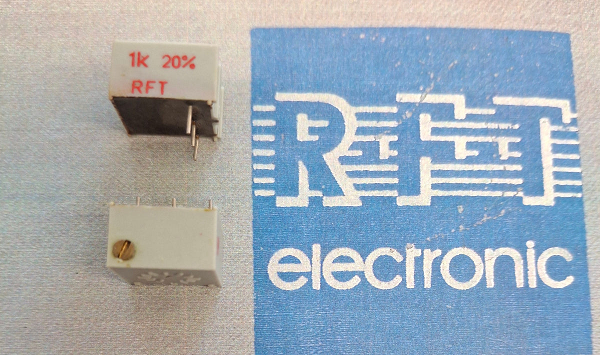 Spindeltrimmer Spindeleinstellregler potentiometer 1K Ohm einstellregler praezision liegend RFT DDR NOS