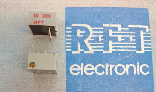 Spindeltrimmer Spindeleinstellregler potentiometer 1K Ohm einstellregler praezision liegend RFT DDR NOS