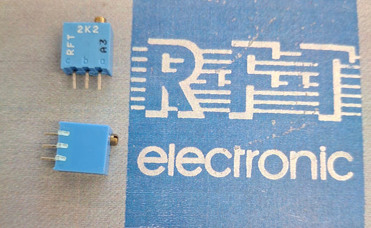 Spindeltrimmer Spindeleinstellregler potentiometer 2,2K Ohm einstellregler 20% stehend RFT DDR NOS