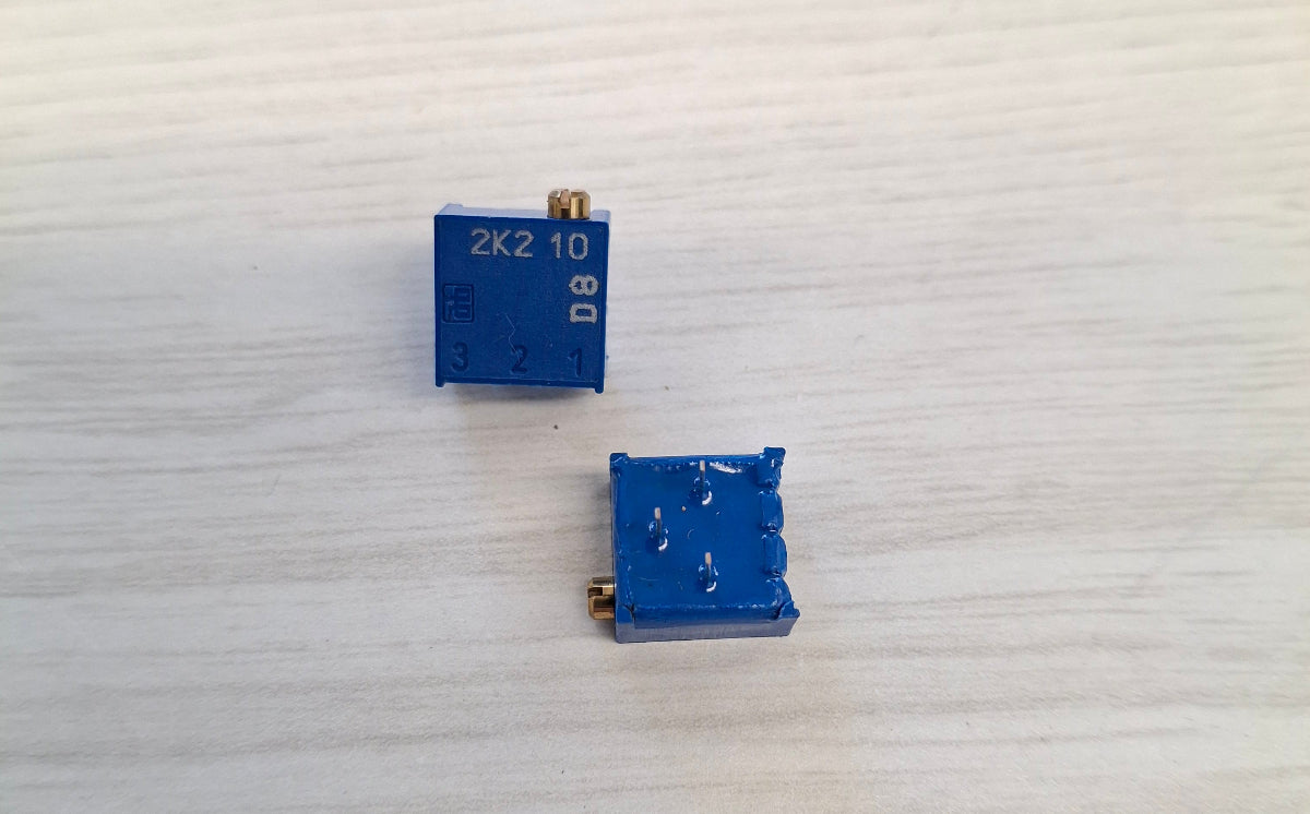 Spindeltrimmer Spindeleinstellreglern potentiometer 2,2K Ohm einstellregler liegend 