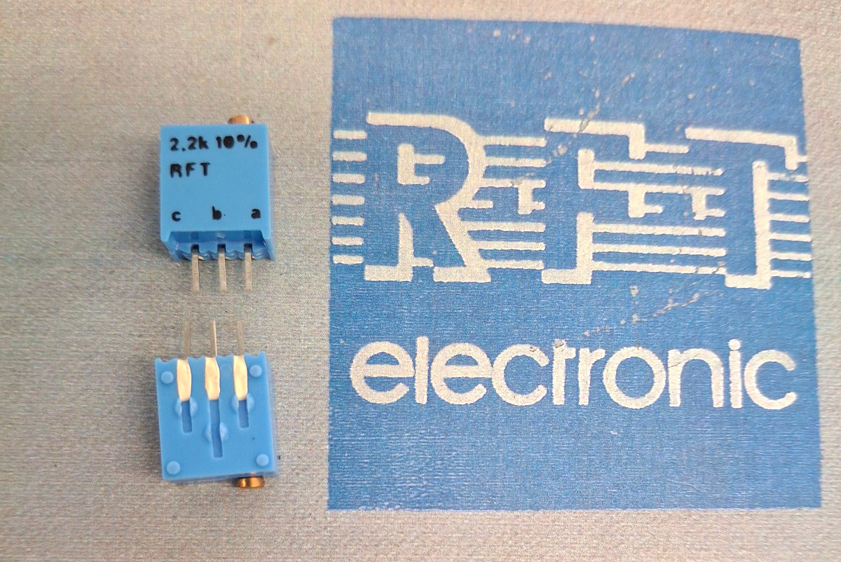 Spindeltrimmer Spindeleinstellregler potentiometer 2,2K Ohm einstellregler stehend RFT DDR NOS
