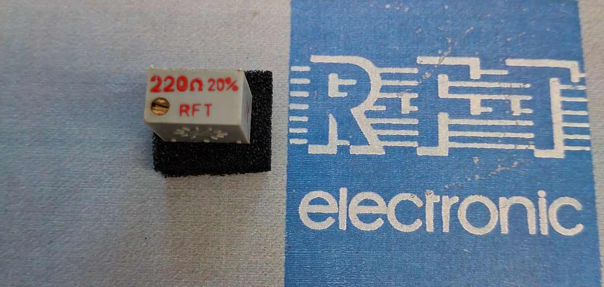 Spindeltrimmer Spindeleinstellregler potentiometer 220 Ohm einstellregler praezision stehend RFT DDR NOS