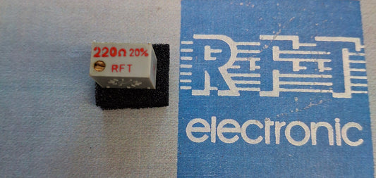 Spindeltrimmer Spindeleinstellregler potentiometer 220 Ohm einstellregler praezision stehend RFT DDR NOS