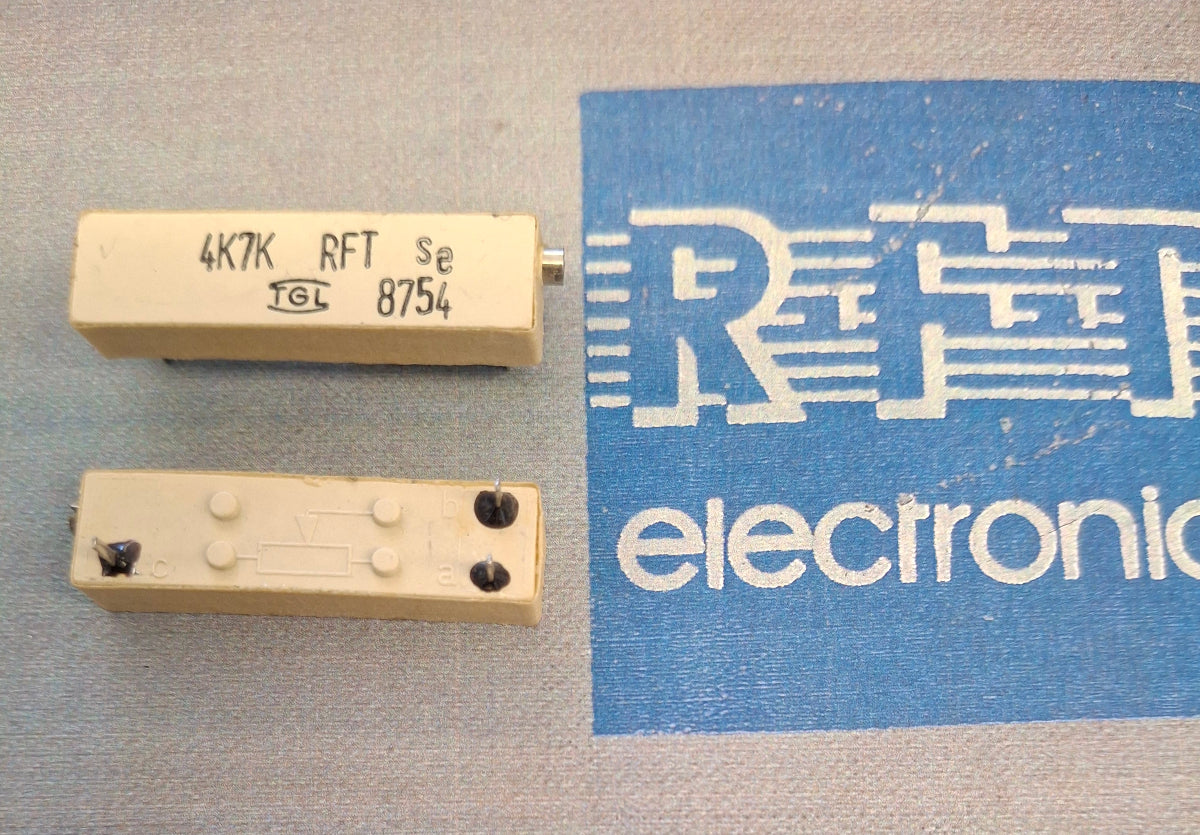 Spindeltrimmer Spindeleinstellregler potentiometer 4,7K-Ohm einstellregler RFT DDR TGL-8754 NOS