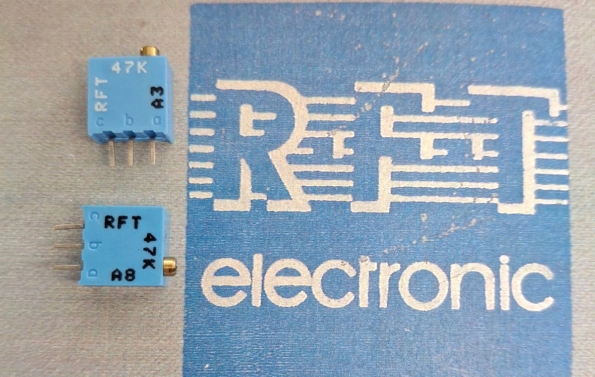 Spindeltrimmer Spindeleinstellregler potentiometer 47K Ohm einstellregler stehend RFT DDR NOS