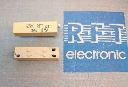 Spindeltrimmer Spindeleinstellregler potentiometer 47-Ohm einstellregler RFT DDR TGL-8754 NOS