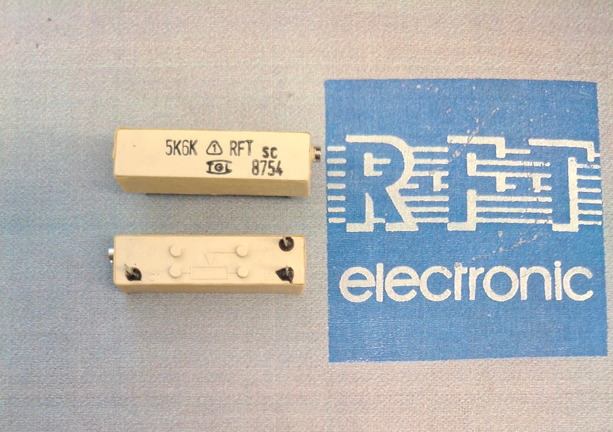 Spindeltrimmer Spindeleinstellregler potentiometer 5,6K-Ohm einstellregler RFT DDR TGL-8754 NOS