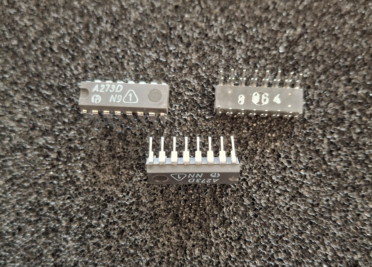 DDR RFT A273D Lautstärke- und Balanceeinsteller für Stereo-NF-Verstärker im DIP-16-Gehäuse (NOS)