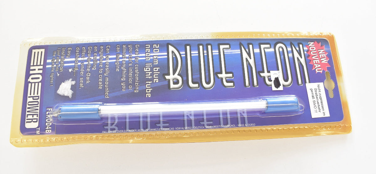 HQ Power Blue Neon Leuchtstoffröhre 20 cm Blau Modell FLR0D4B für 12 Volt Fahrzeuge