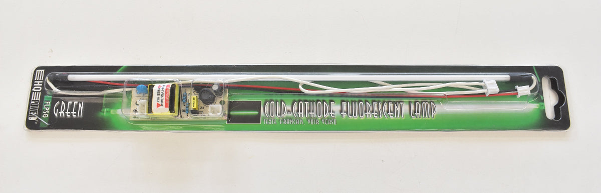 HQ Power FLPSG Kaltkathoden-Leuchtstoffröhre Grün 30 cm mit 12 Volt Versorgungsmodul in Originalverpackung