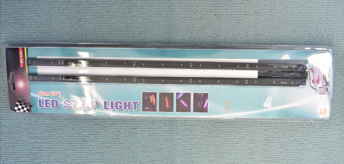HQ Power LED Strip Light Set mit zwei selbstklebenden roten LED-Streifen 40 cm für 12 Volt Fahrzeuge