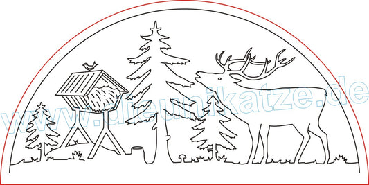 laserdatei-led-bogen-erzgebirge-digitaler-download-dieunikatze-Waldmotiv