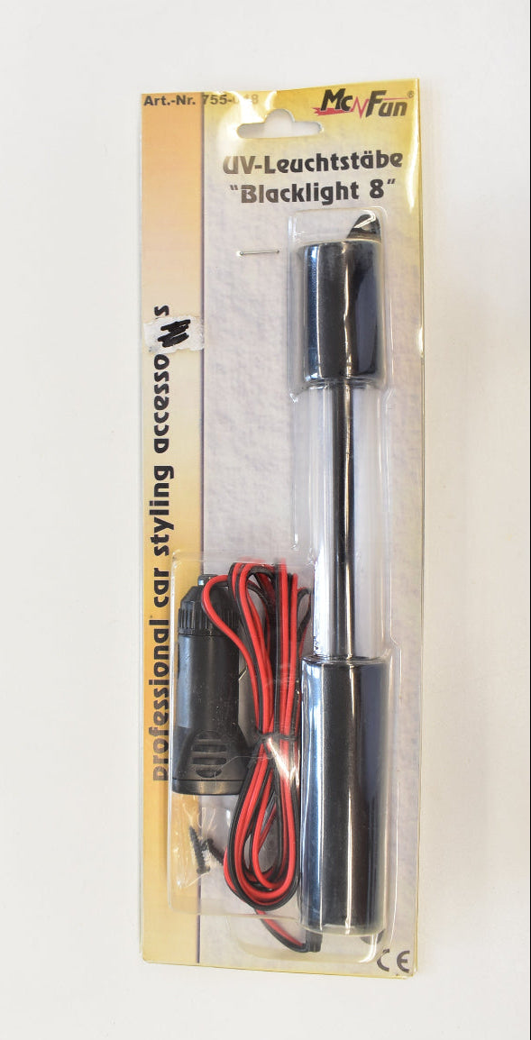 McFun Blacklight 8 UV-Leuchtstab mit 12 Volt Anschluss für Fahrzeugtuning und Schwarzlicht-Effekte