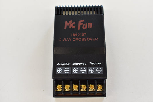 McFun F2-150 2-Wege-Frequenzweiche mit 4 Ohm, 150 Watt RMS, 12 dB/Oktave und vergoldeten Schraubanschlüssen