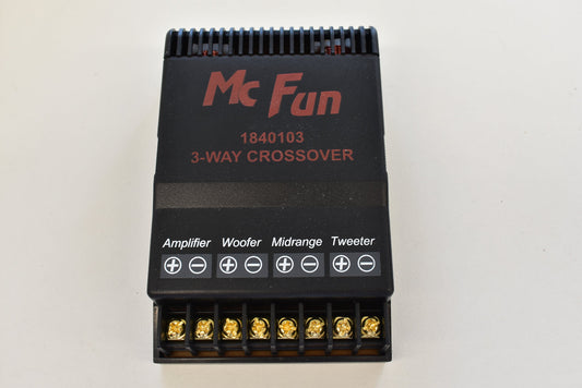 McFun F3-240 3-Wege-Frequenzweiche für Car-HiFi mit vergoldeten Schraubanschlüssen