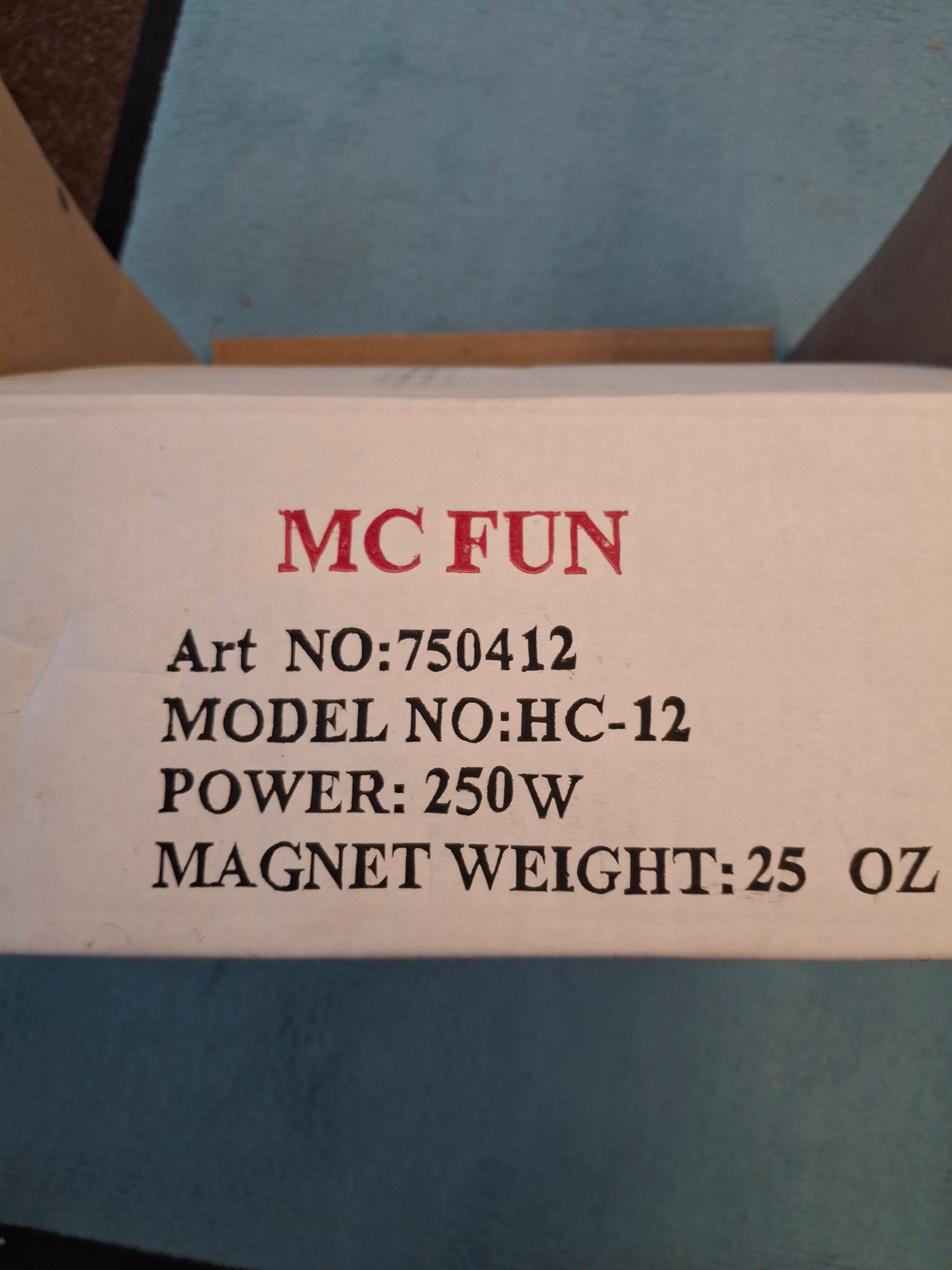 McFun HC-12  Lautsprecher-Chassis Ausführung orange Ausstellungsstück