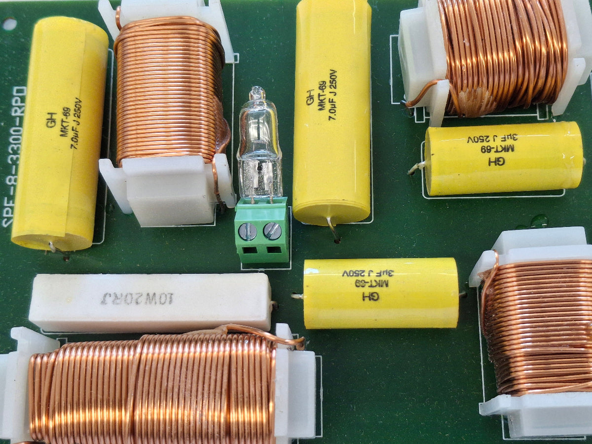 3-Wege Frequenzweiche SPF-8-3400 8 Ohm 200W RMS 400W Peak 12 dB/Oktave mit Überlastschutz