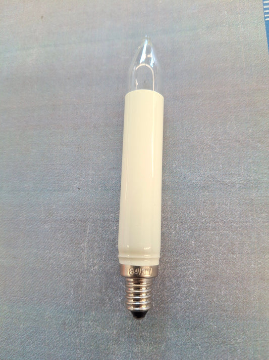 Normalschaftkerze  34 Volt  3 Watt E10 Fassung – Ersatzlampe für Weihnachtsbeleuchtung