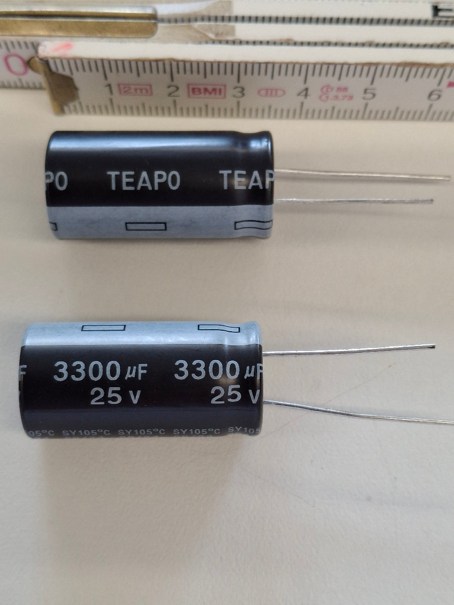 TEAPO Elko 3300µF 25V 105°C | Low ESR Elektrolytkondensator SY
