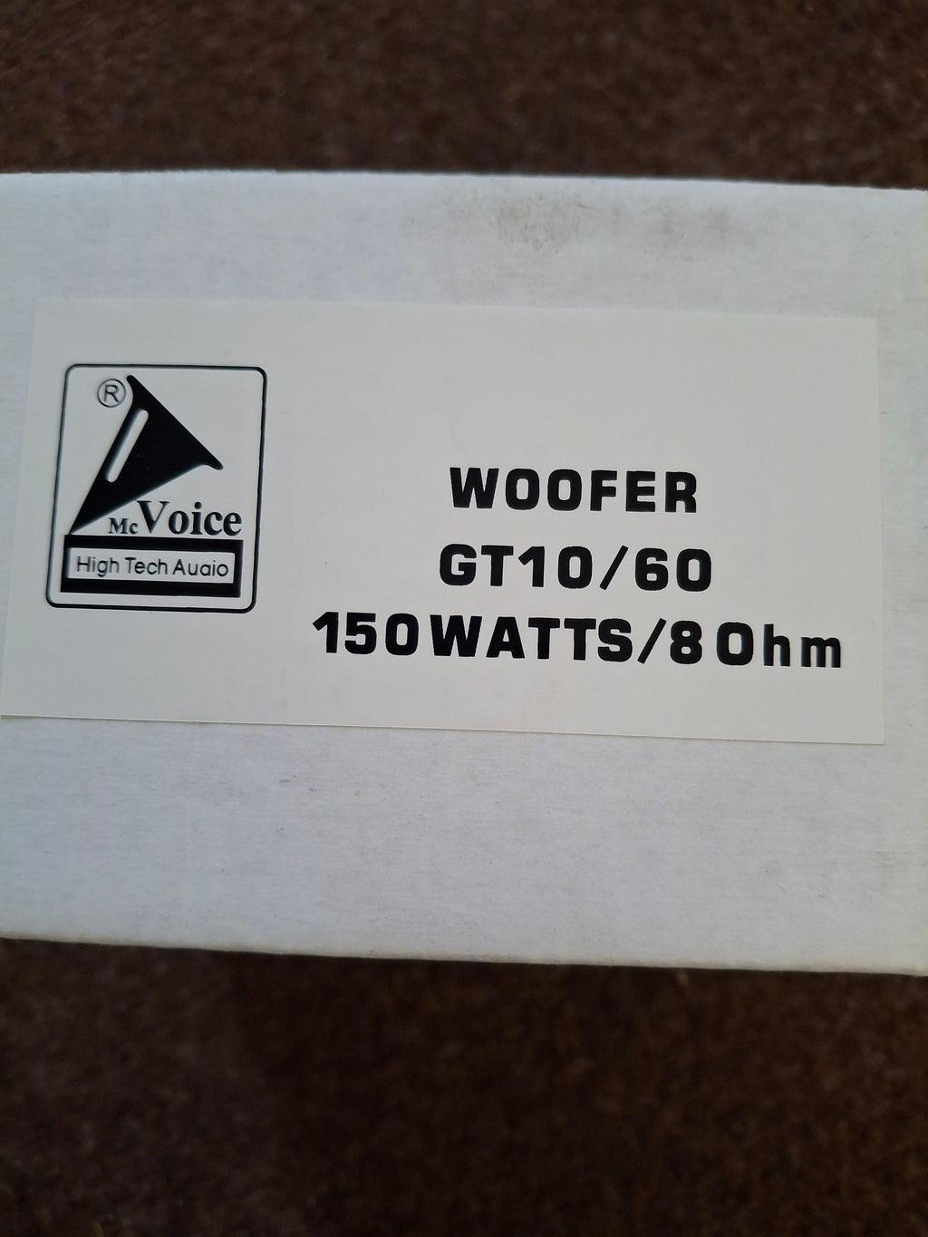 McVoice GT10/60 Woofer Tiefton