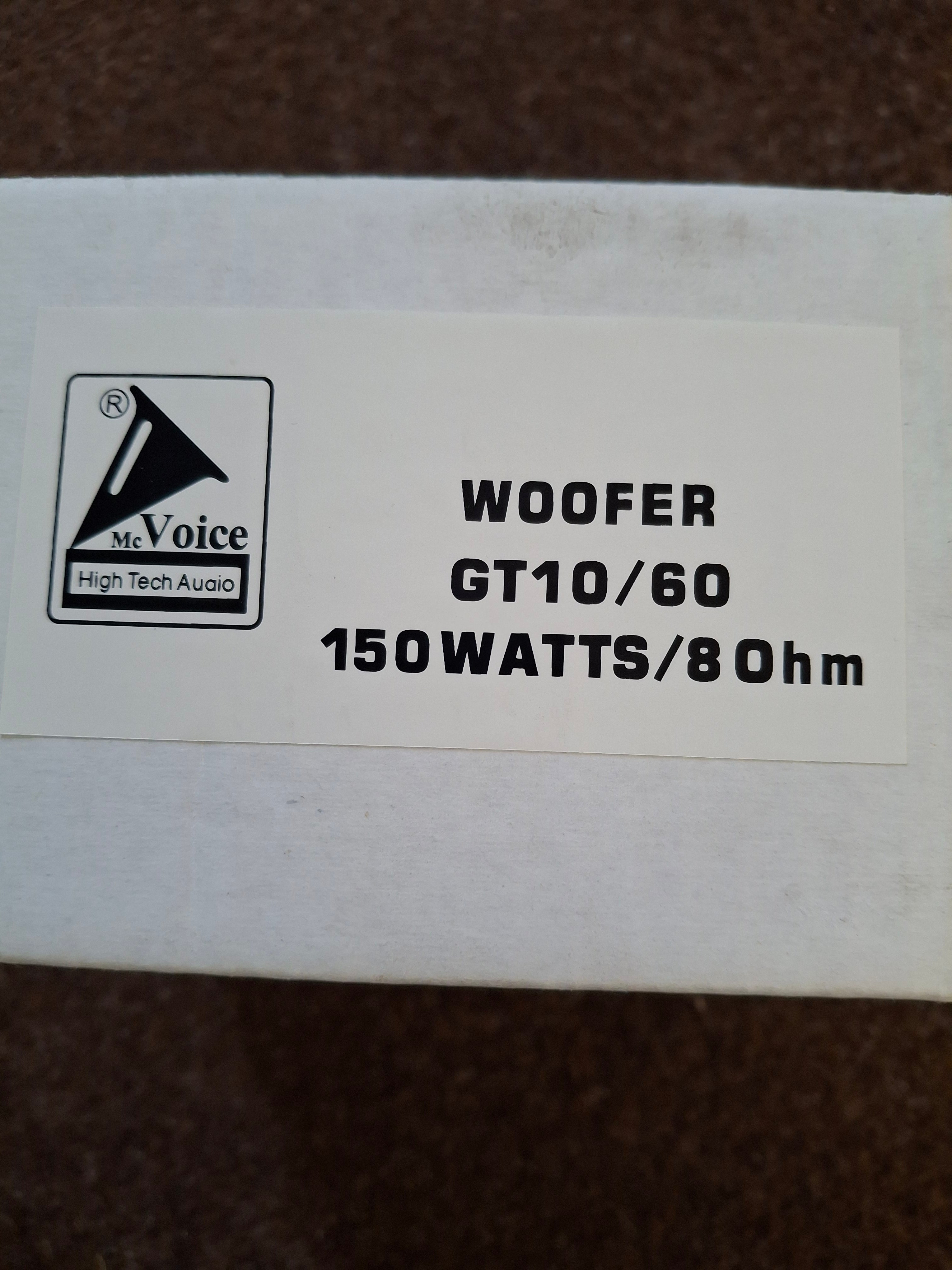 McVoice GT10/60 Woofer Tiefton