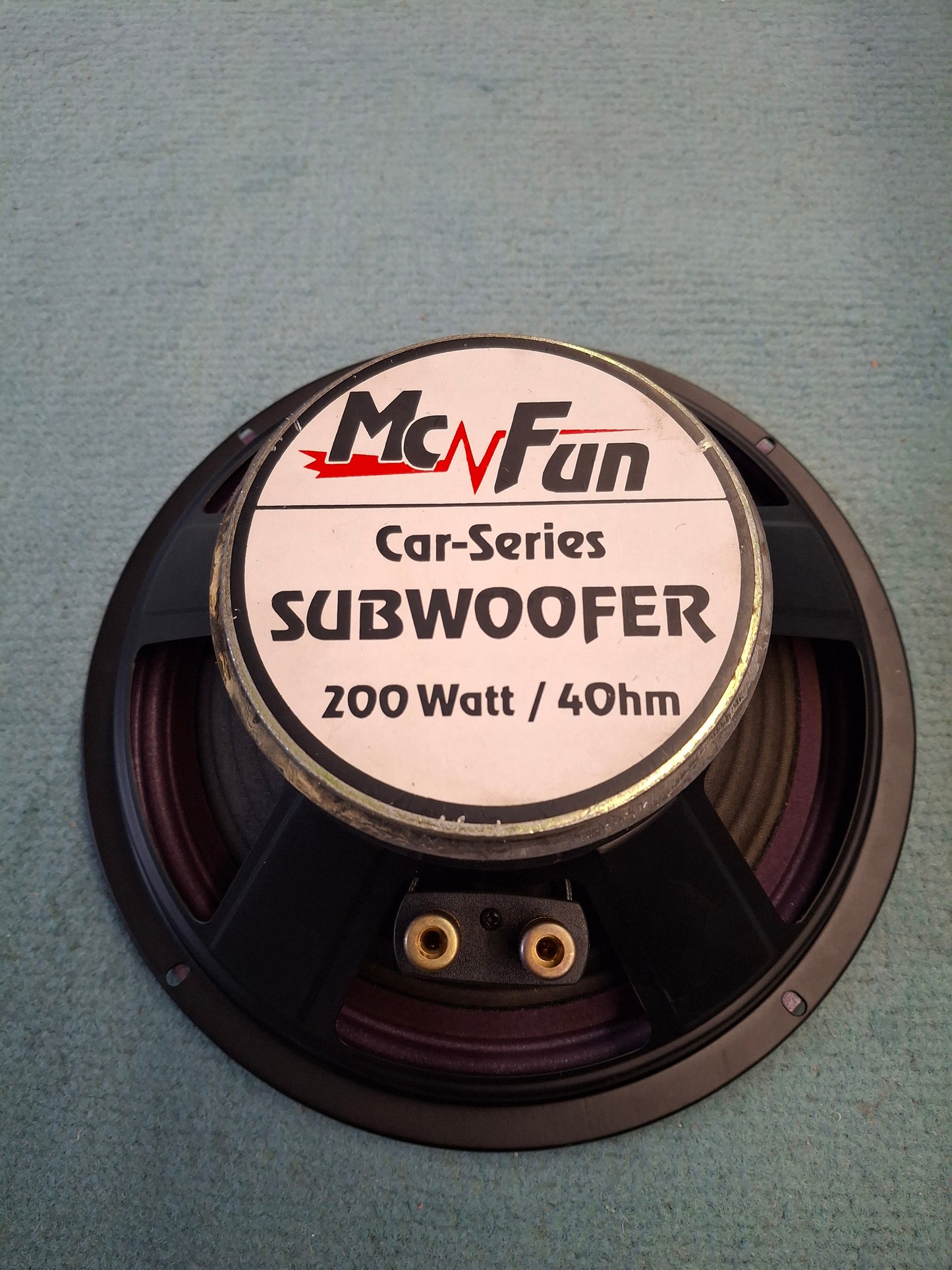 McFun TC-10  10-Zoll (25 cm) Tiefton-Lautsprecherchassis Ausstellungsstück Farbe verblasst