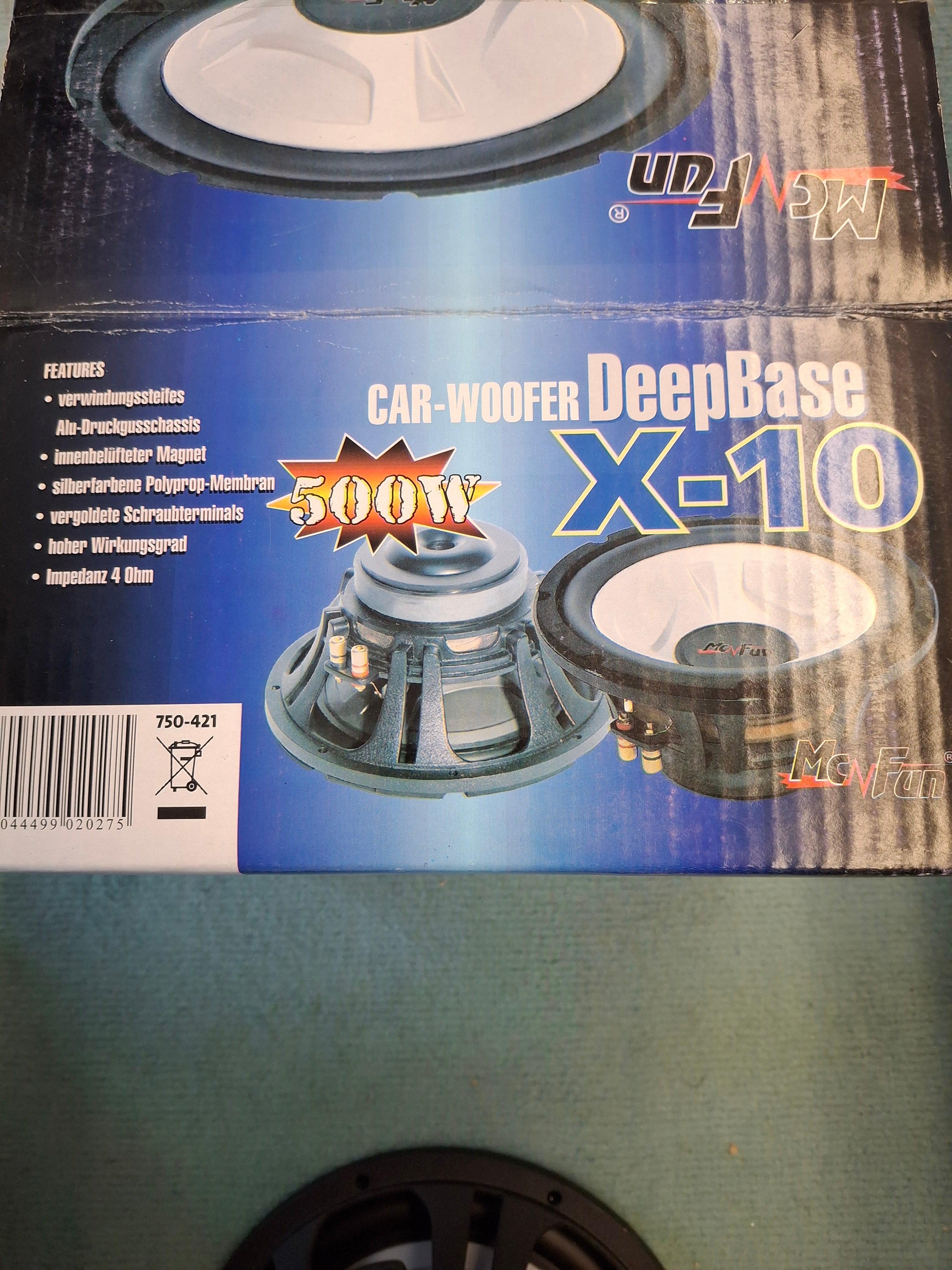 McFun DeepBase X-10 Car-Woofer