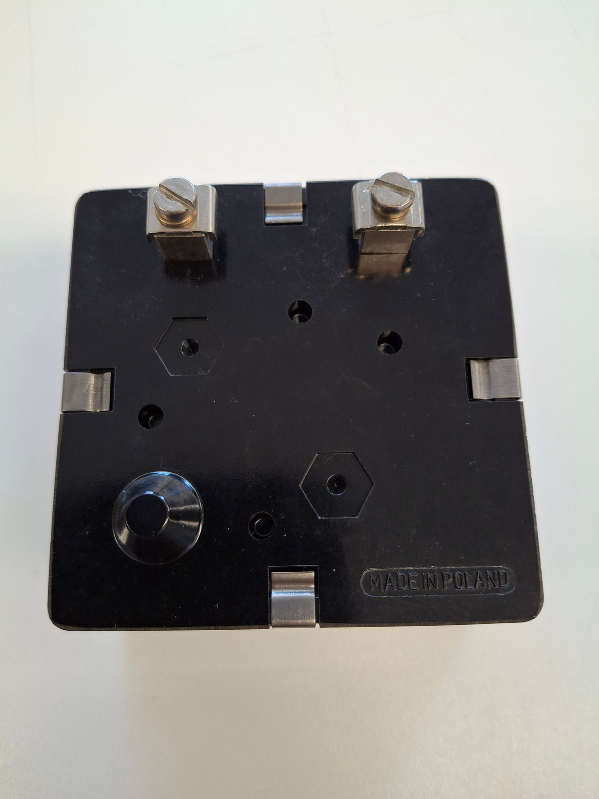 LUMEL Amperemeter 0-15 A - Analoges Einbau-Messgeraet - Bakelit/Duroplast - Made in Poland - Vintage