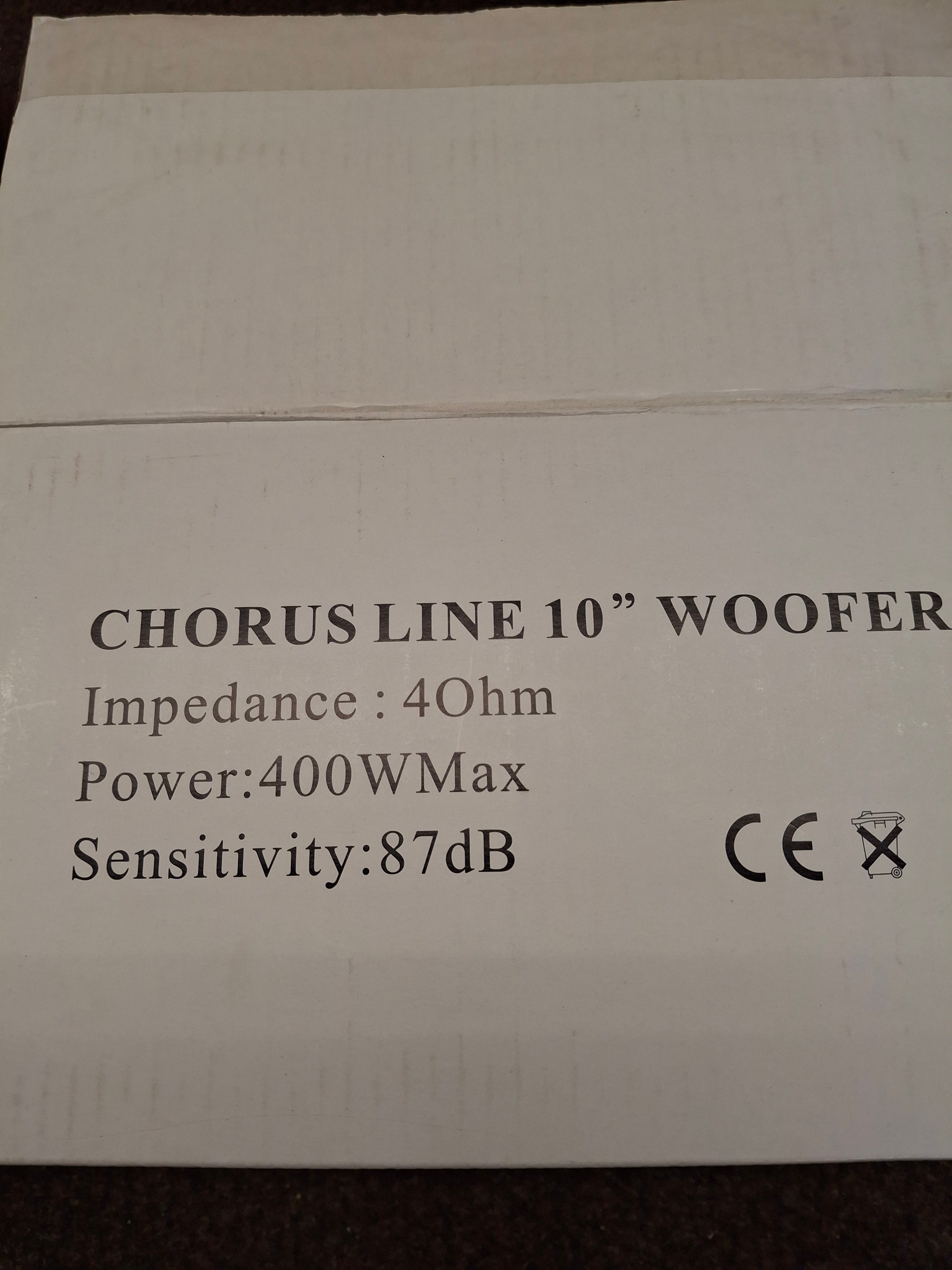 Chorus Line 10" Subwoofer Chassis