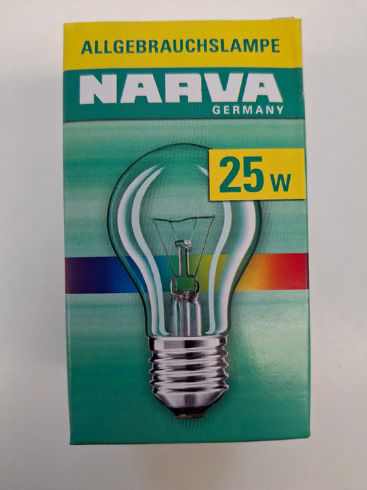 NARVA Glühlampe 25W E27 Klar AGL 230 lm 220-230V Allgebrauchslampe
