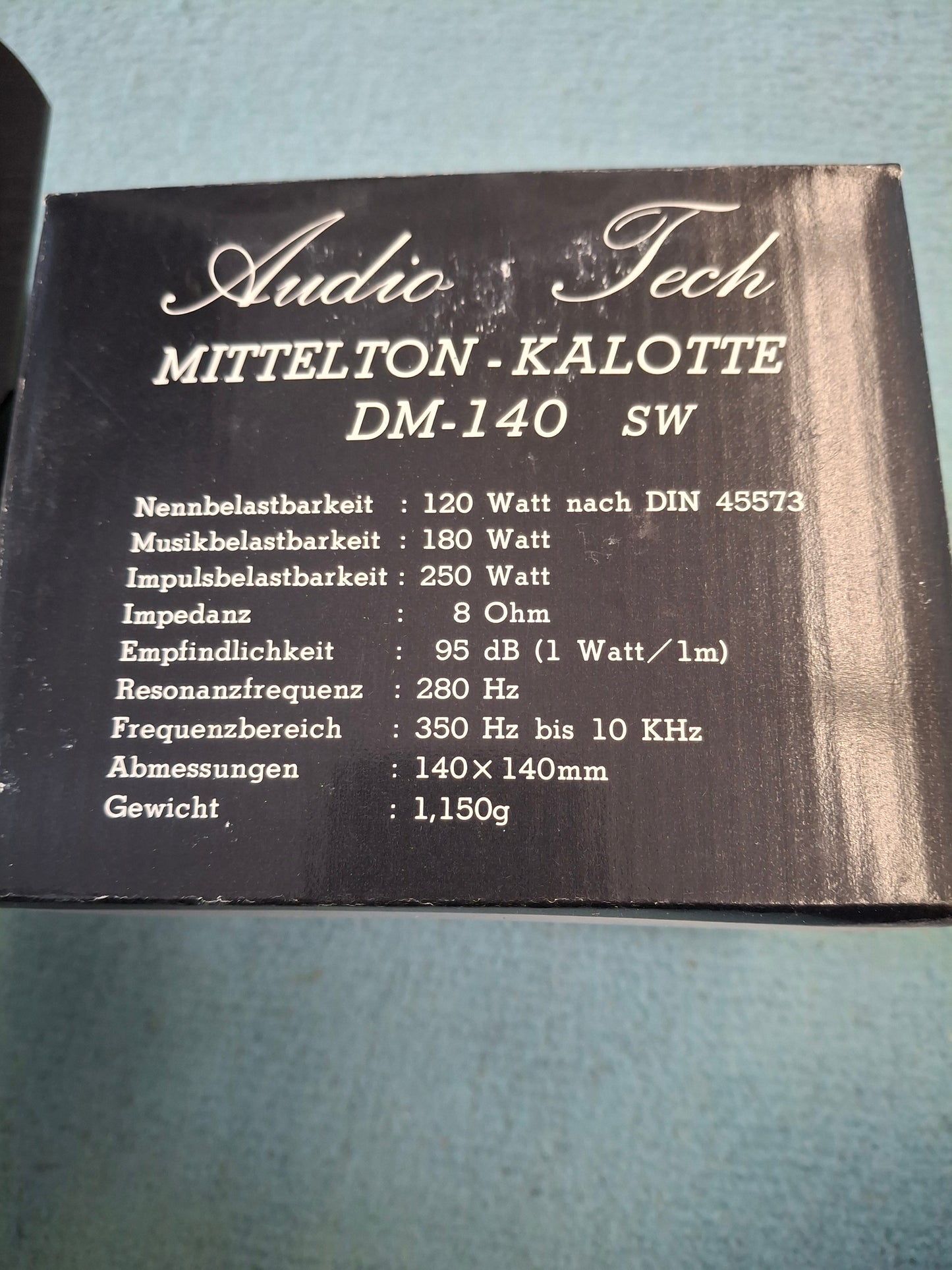 Audio Tech Mittelton-Kalotte DM-140 SW 140 x 140 mm 8 Ohm