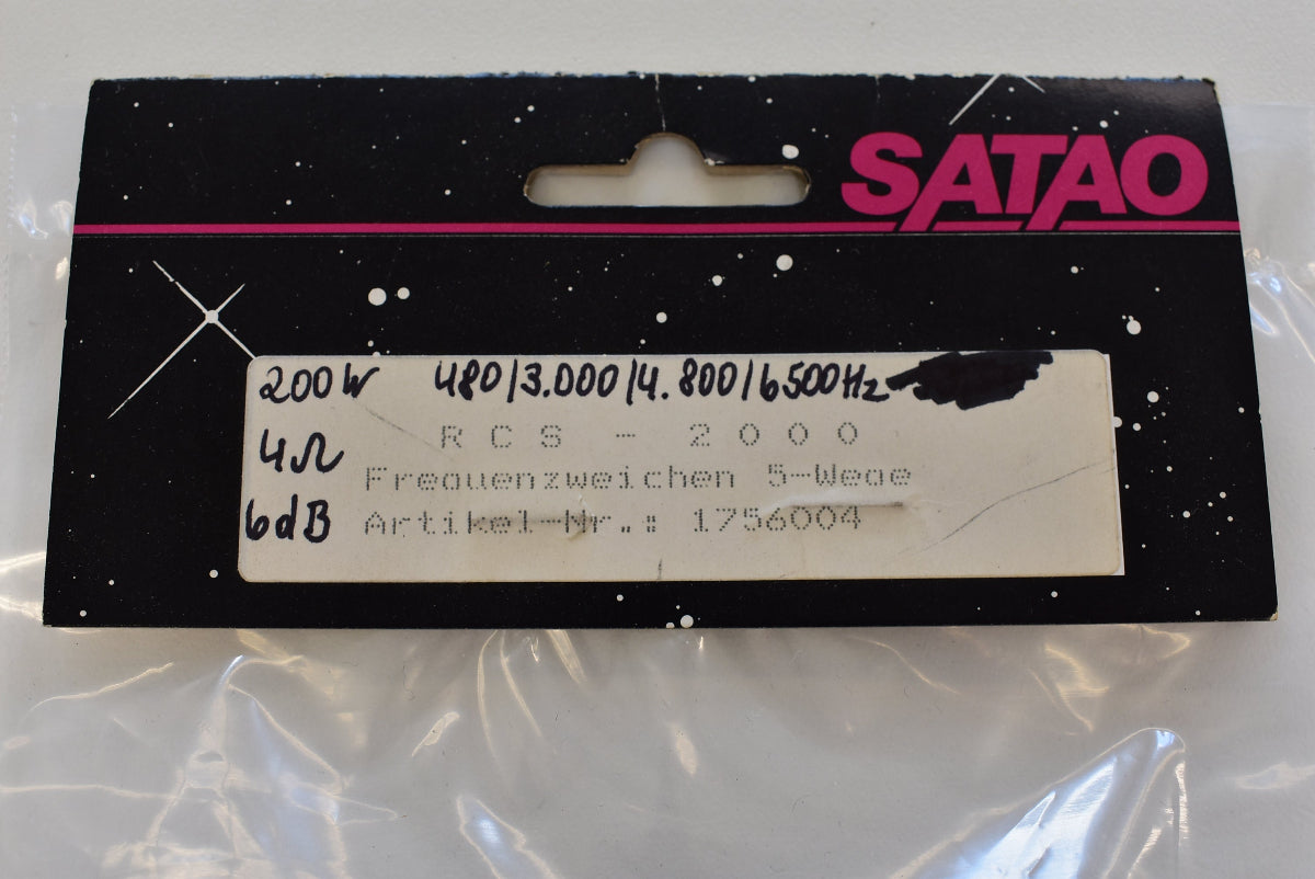 SATAO RCS-2000 5-Wege Frequenzweiche 200 W 4 Ohm 480/3000/4800/6500 Hz